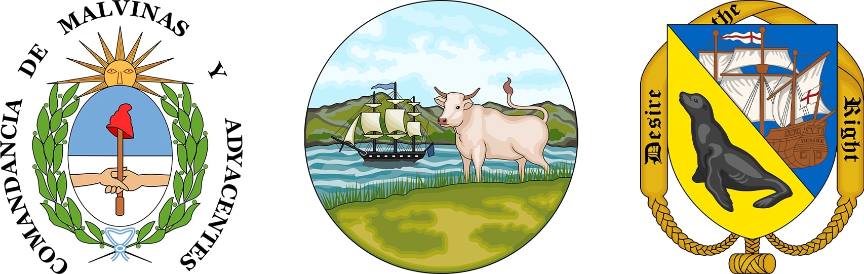 Еволюція герба Фолклендський островів