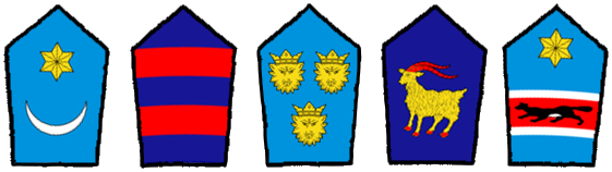 П'ять гербів прапору Хорватії