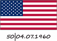 Сучасний прапор Сполучених Штатів Америки з 50 зірками